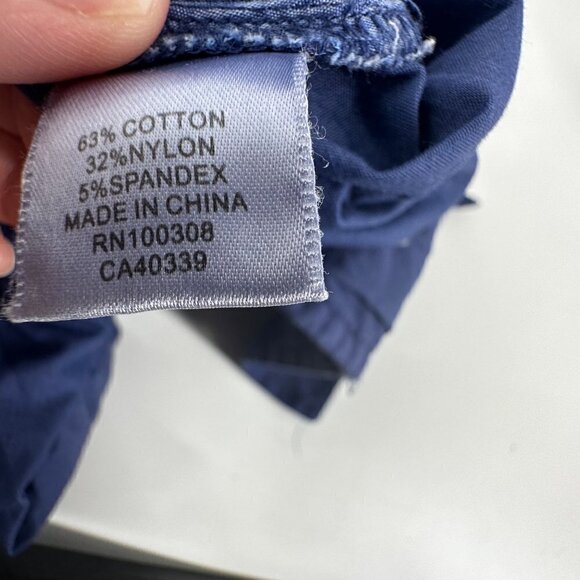 Peter Millar Blue Shorts Men's Size 36 Flat Front Golf Casual Cotton Blend - Picture 8 of 10